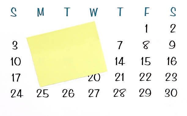 Calendar sticky